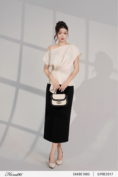 Hiển thị chi tiết cho Chân váy suông cạp đai liền Ảnh của Chân váy suông cạp đai liền